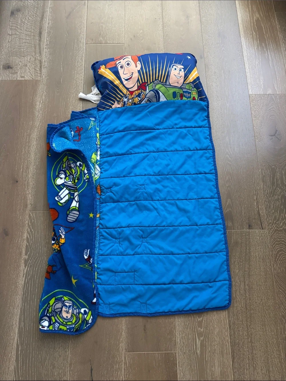 Toy Story Kids Nap Set Rollup + Buzz Lightyear Backpack